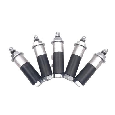 Envasadores de inyección impermeables de lija de aluminio gris personalizados con corte corto