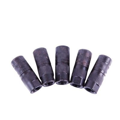 Estilo de diseño tradicional impermeable negro de acero inoxidable grasa acoplador de pezones para envasadores de inyección