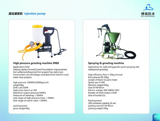 Máquina portátil de empalme de cemento y mortero de alta presión para revestimiento de edificios