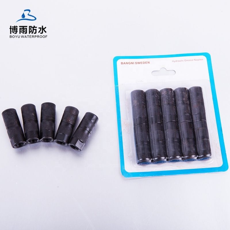 Estilo de diseño tradicional impermeable negro de acero inoxidable grasa acoplador de pezones para envasadores de inyección