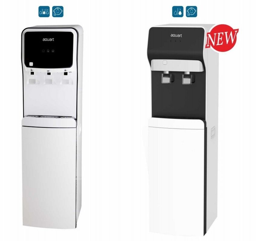 Dispensador de agua caliente y fría por tubería con instalación de soporte y enfriamiento por compresor