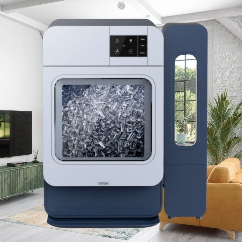 Panel de control de panel táctil fabricante de hielo con capacidad de agua de 3.7L y sin función controlada por aplicación